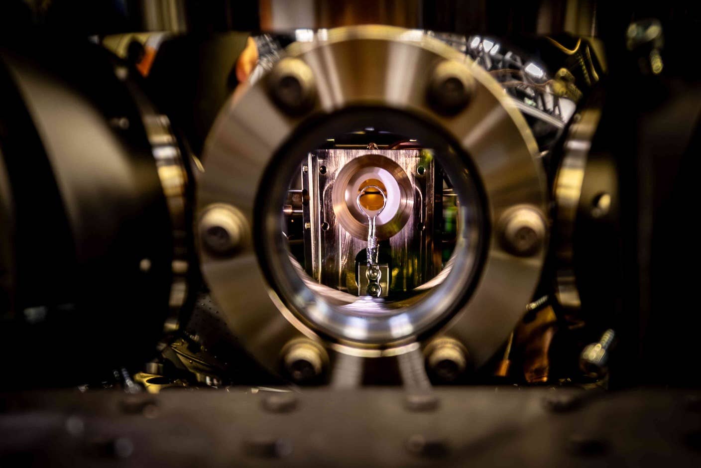A look into a trapped-ion quantum computer at the University of Sydney.