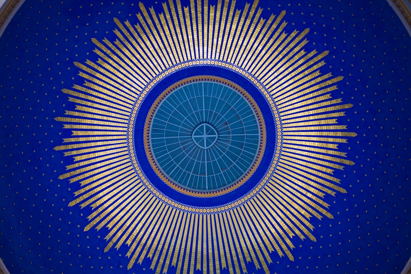 Artwork decorating interior of a Viennese church dome