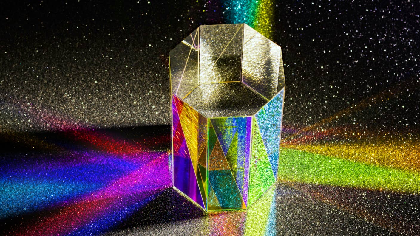 Physicists Have Measured ‘Negative Time’ in the Lab A clear prism scatters light in a rainbow.