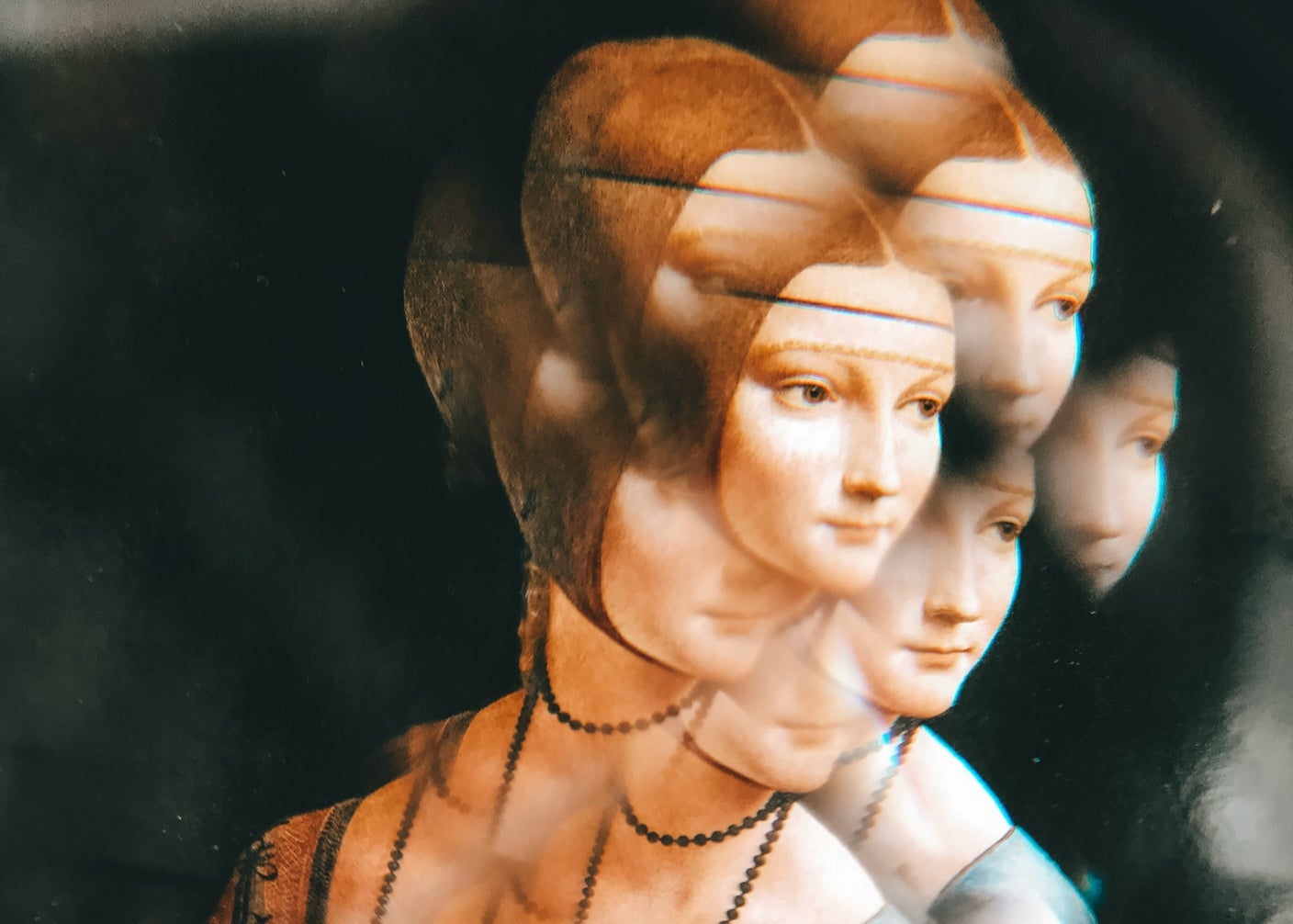 Girl with ermine fragmented