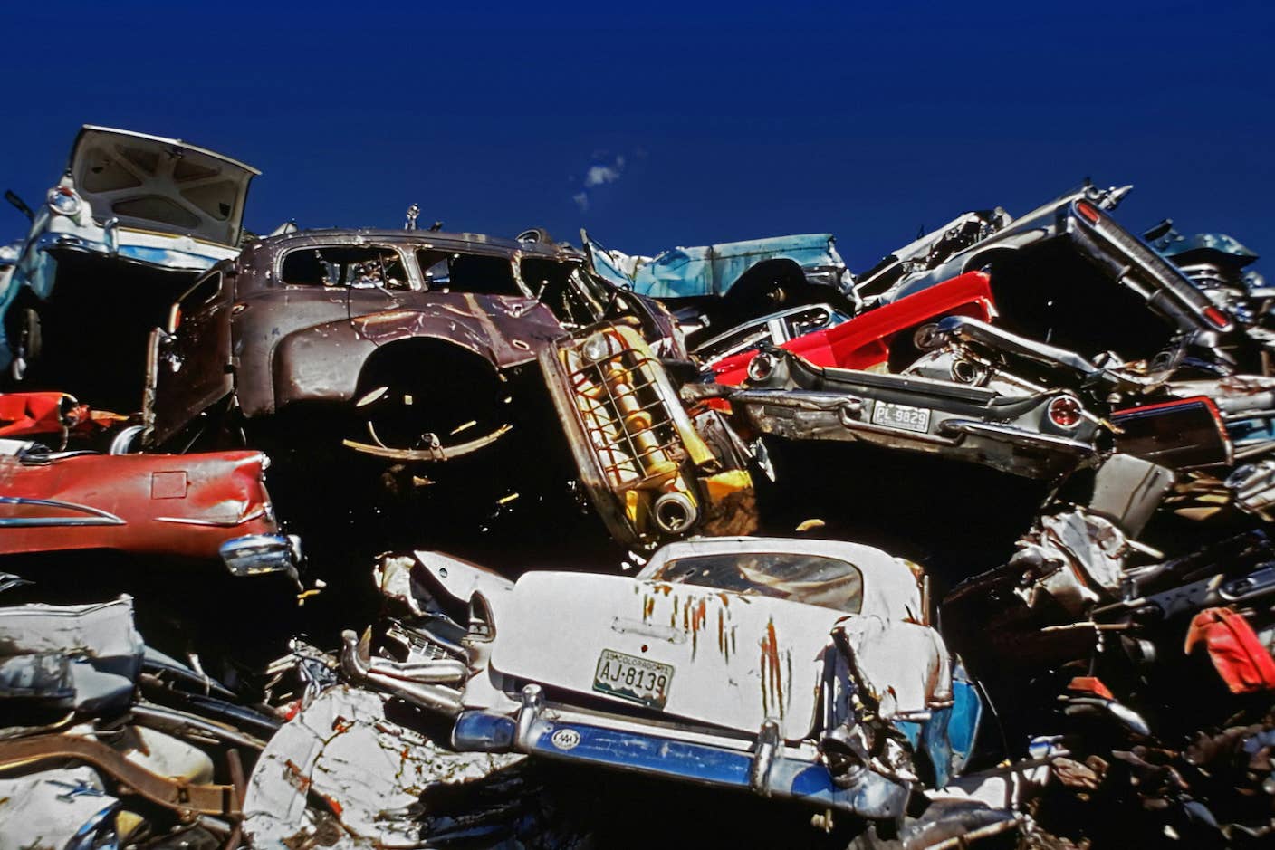 Scrapping Even a New Gas Car for an Electric One Could Cut Emissions, Study Finds A pile of scrapped cars