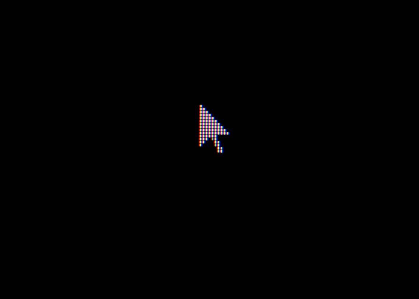 Content for Clicks: AI Is Tearing Up the Web’s Social Contract White cursor arrow on a blank black screen