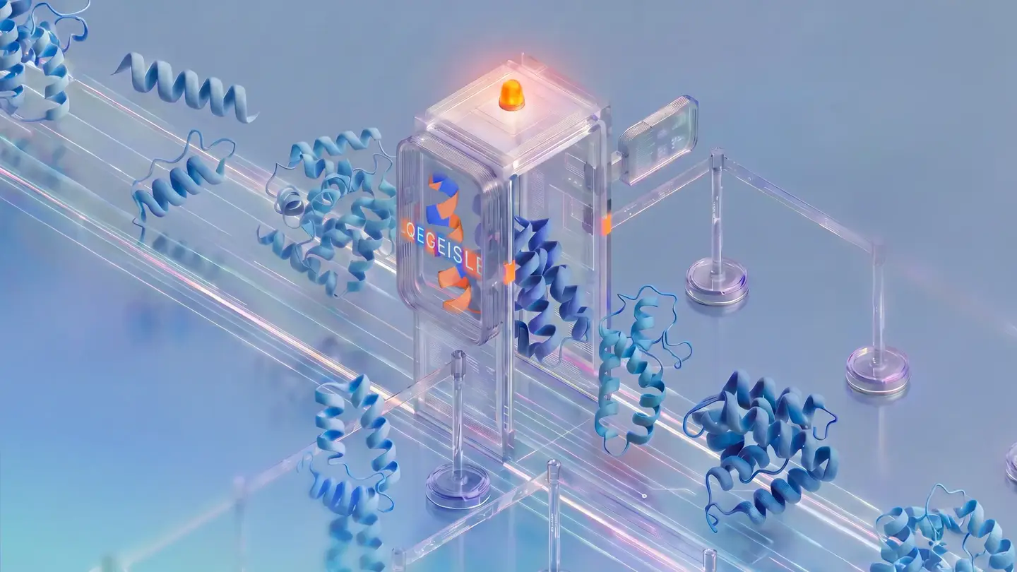 Google DeepMind Gives AI-Designed Proteins a Watermark A concept sketch of a machine screening proteins