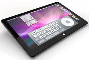 artists rendering of apple tablet