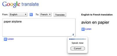 Google Translate voice
