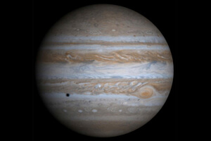 True-color image of Jupiter taken by NASA's Cassini spacecraft. Image Credit: NASA