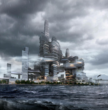Futuristic Chinese Megastructure Would Include Soaring Towers, Massive ...
