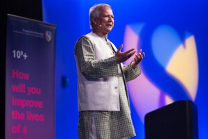 Muhammad Yunus at GSP 2015 Opening Ceremony.