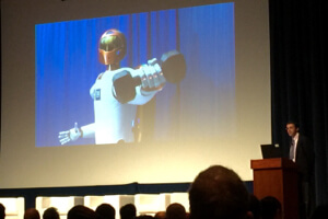 Robonaut: The first humanoid robot in space engineered by NASA and GM . The highly dexterous robot helps with everything from housekeeping to detecting ammonia leaks.