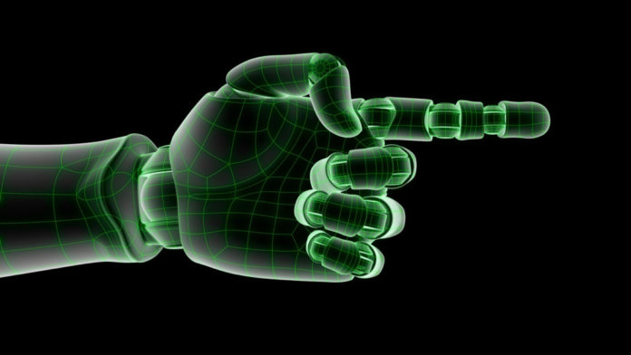 isolated-wired-robotic-hand-3d-render