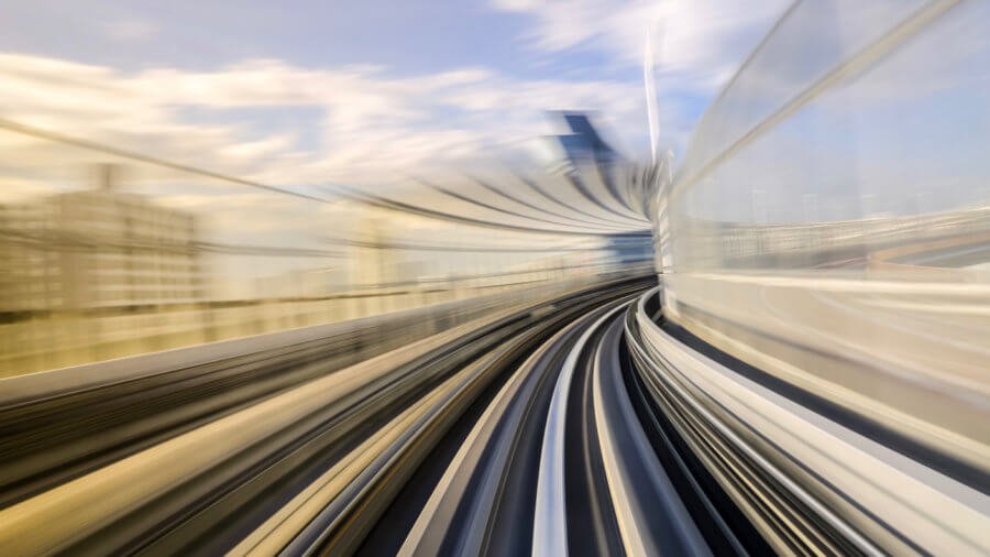 motion-blur-High-speed-technology-monorail-train
