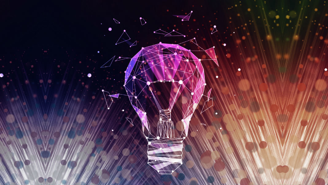 business-design-innovation-abstract-polygonal-light-bulb-colorful