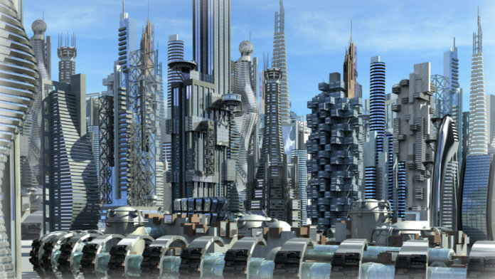 robot-cities-science-fiction-urban-city-glass-metallic-structures