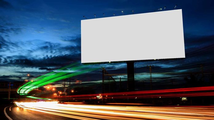 blank outdoor billboard advertising
