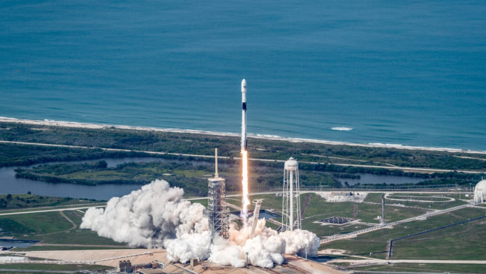 SpaceX rocket 12 launching