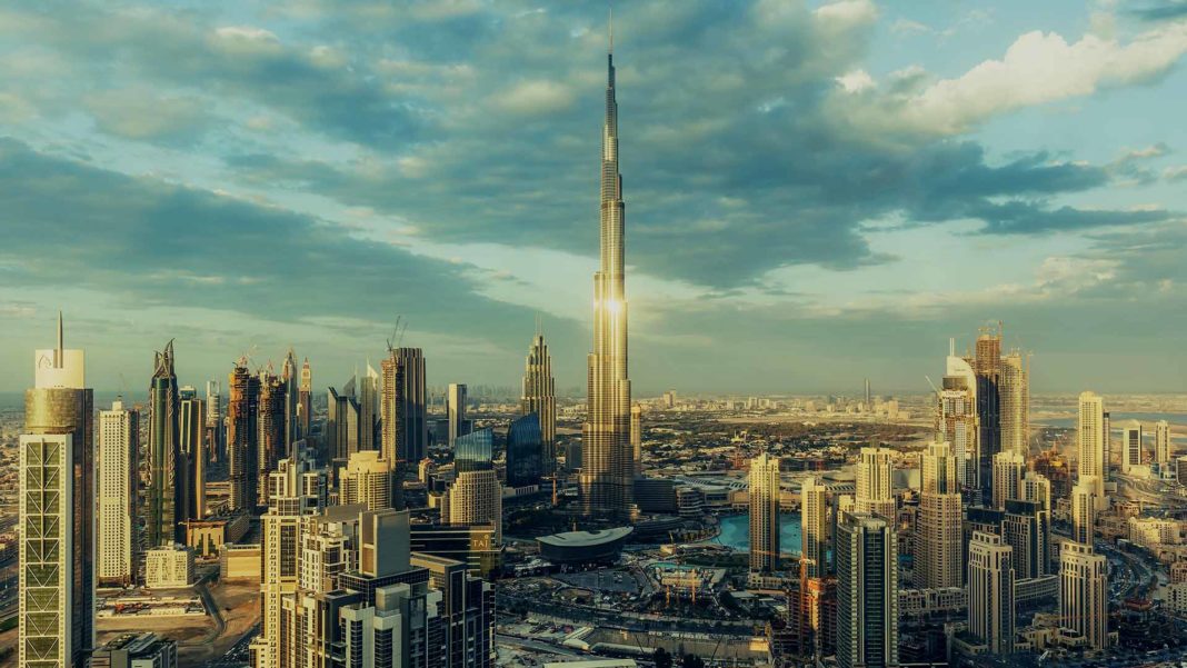 Dubai UAE February 18 2017 elevated