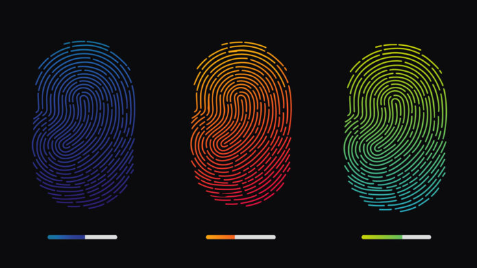 colorful digital fingerprints illustration