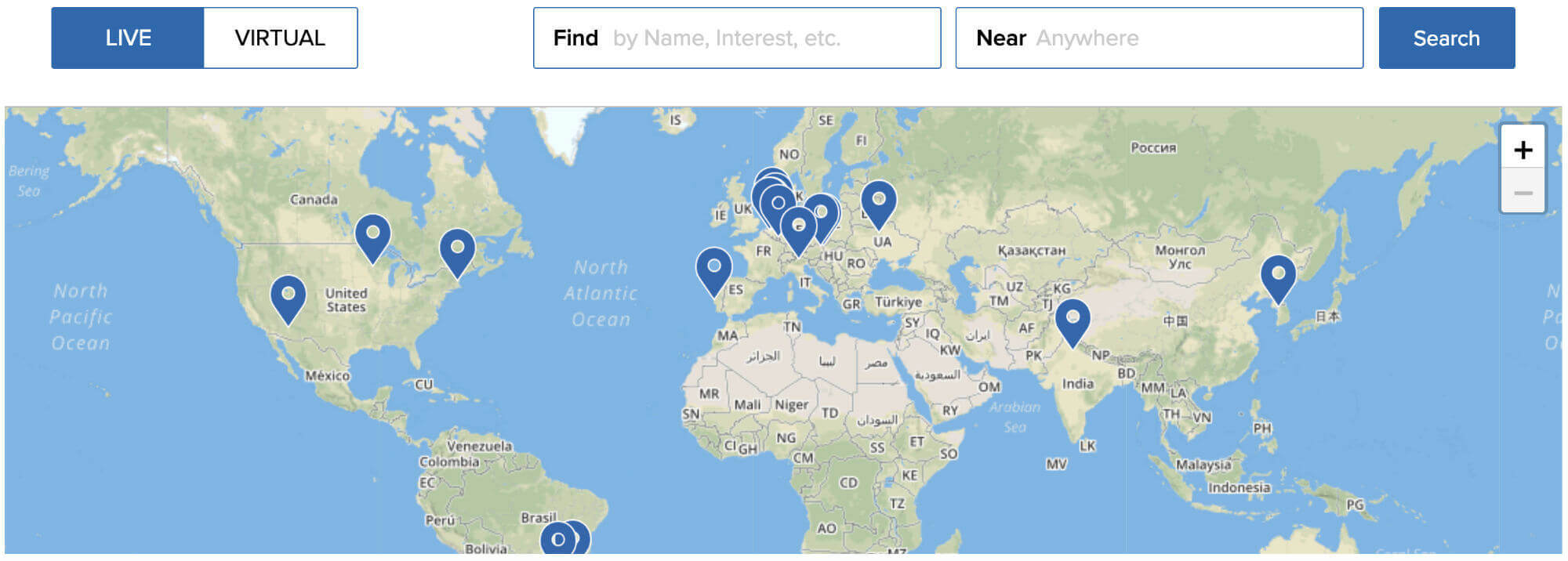 Singularity-University-Global-Events-Map