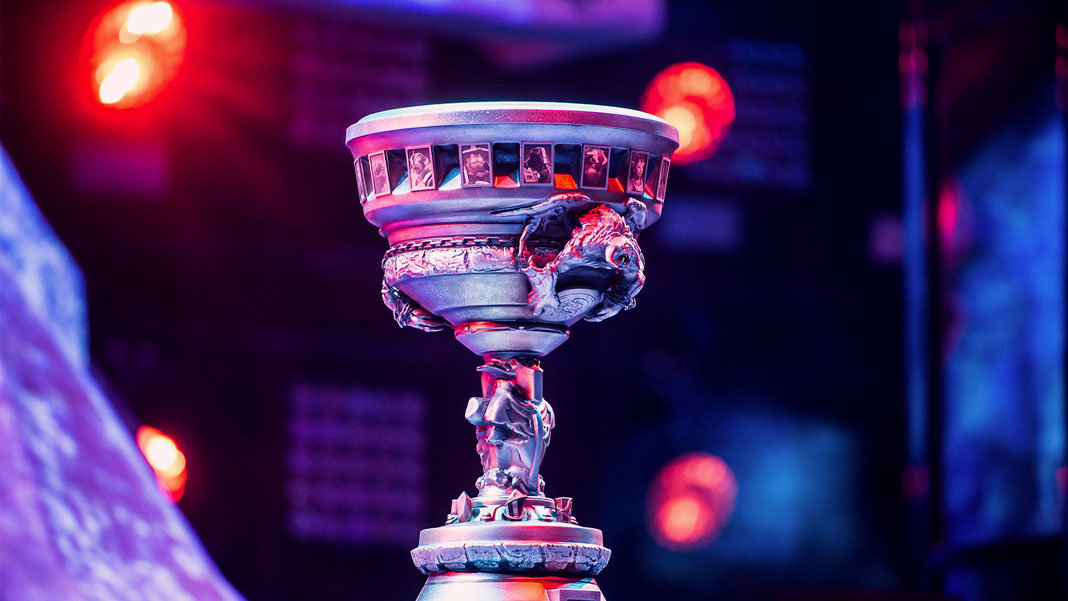 E-sports gaming cup trophy