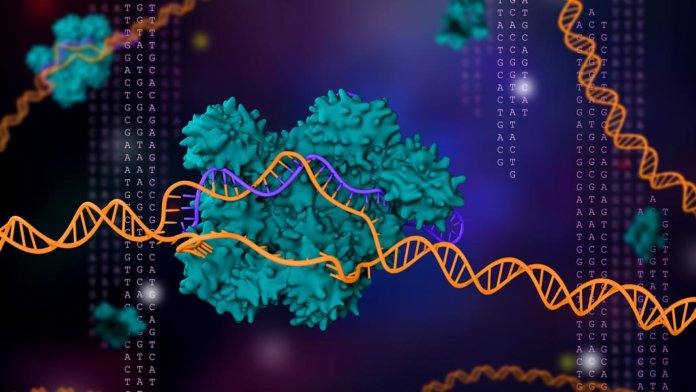 gene editing 3D illustration CRISPR
