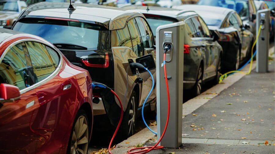 electric cars street charging future of energy