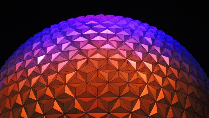 geometric dome purple orange
