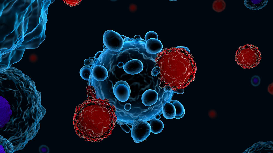 immune system car-t cells health 3D illustration