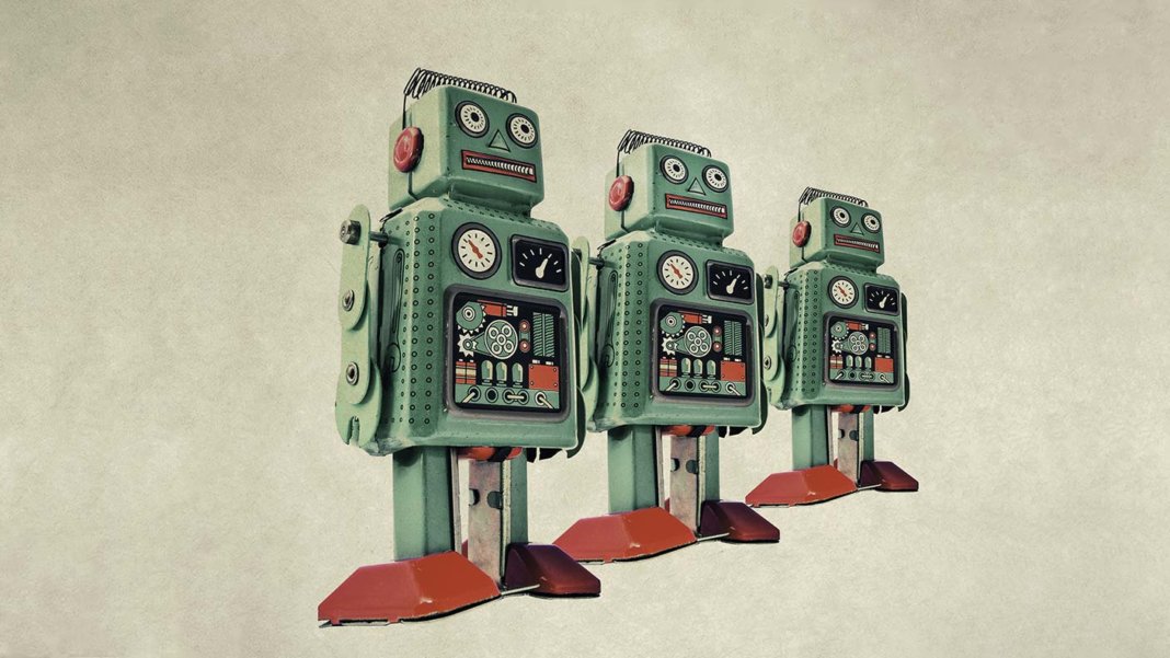 automation three retro robot toys