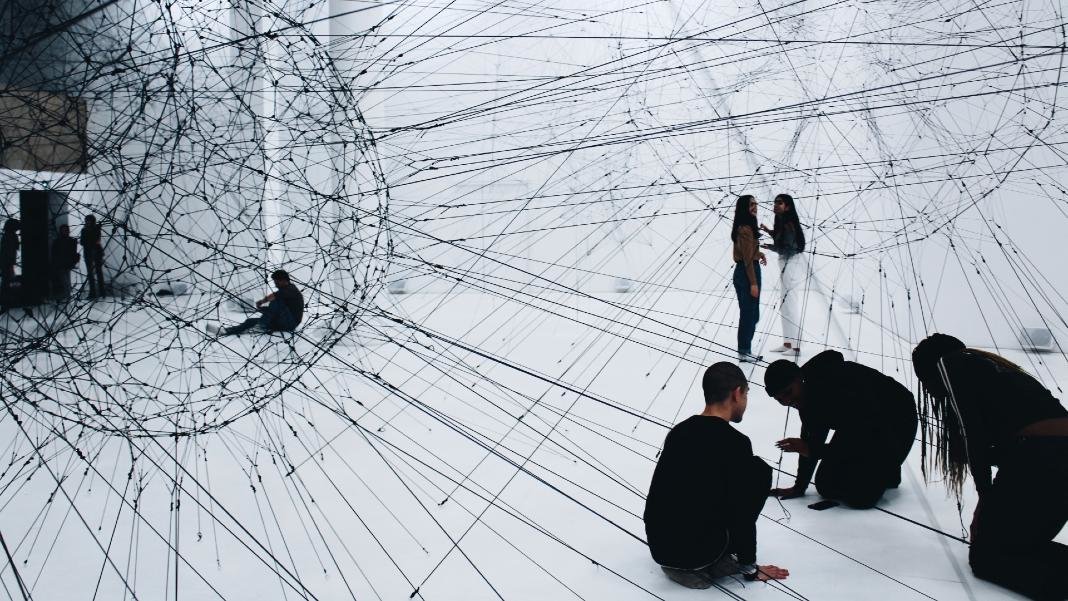 art installation people web network ethics