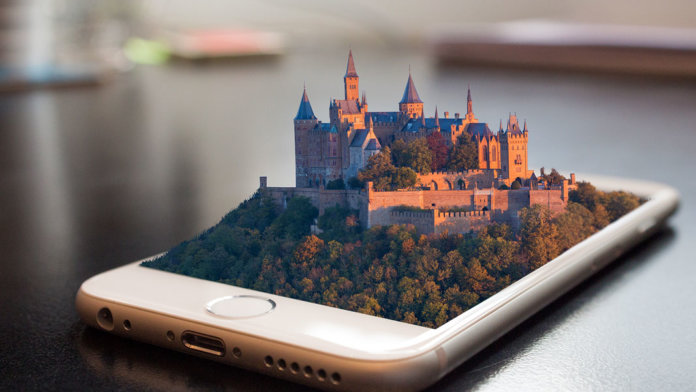 augmented reality castle mobile phone