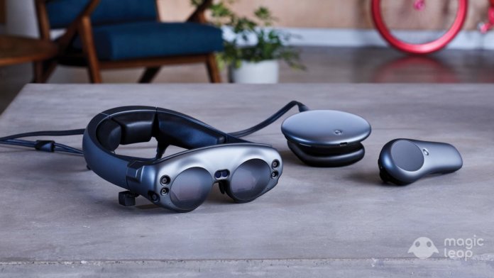 Magic Leap One Creator edition device for augmented reality