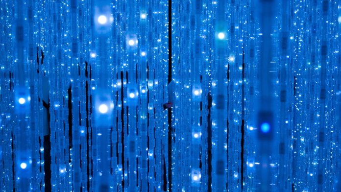 tech stories blue strands led lights