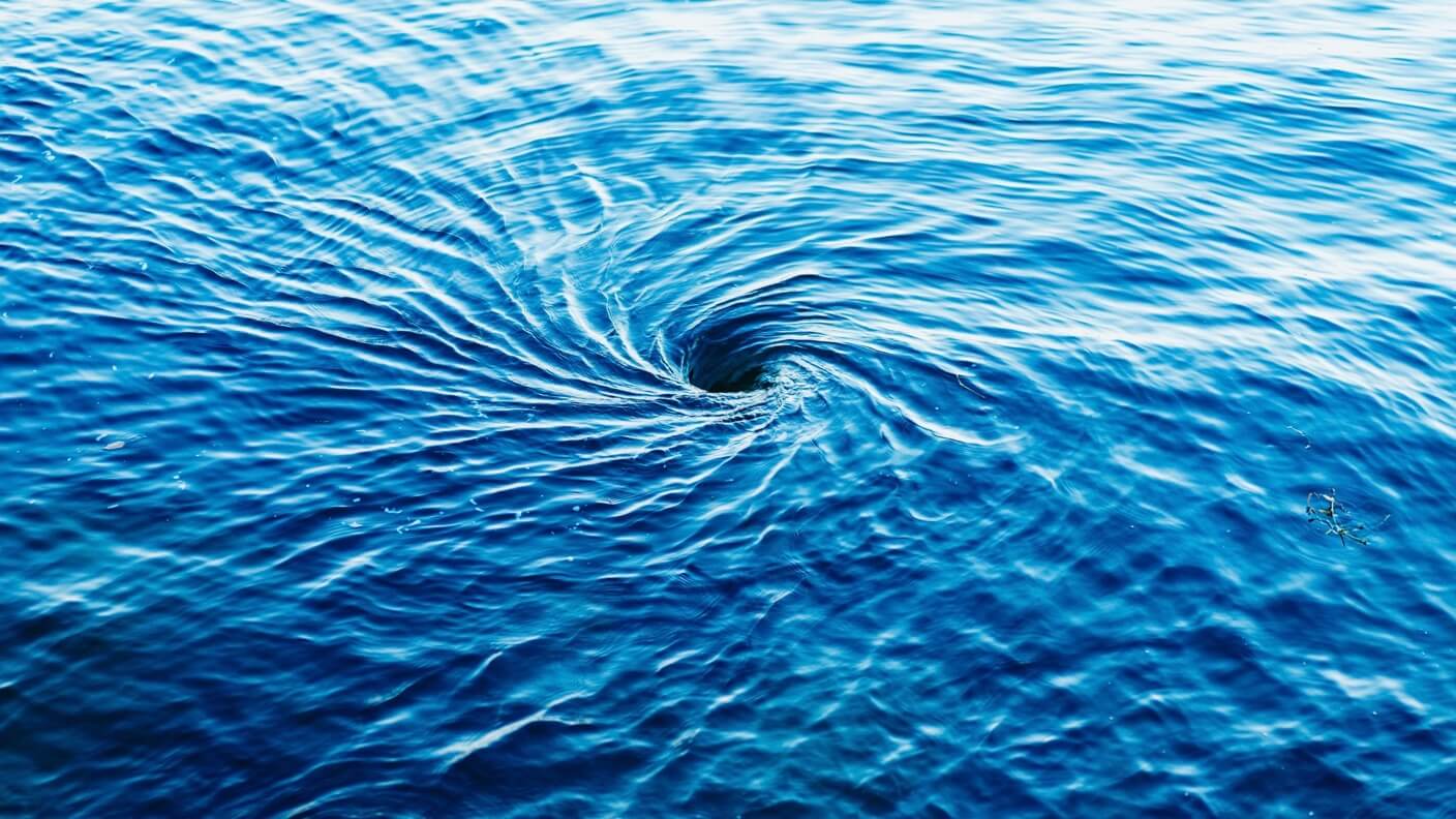 Swirling Water Blue Ripples Singularity Hub