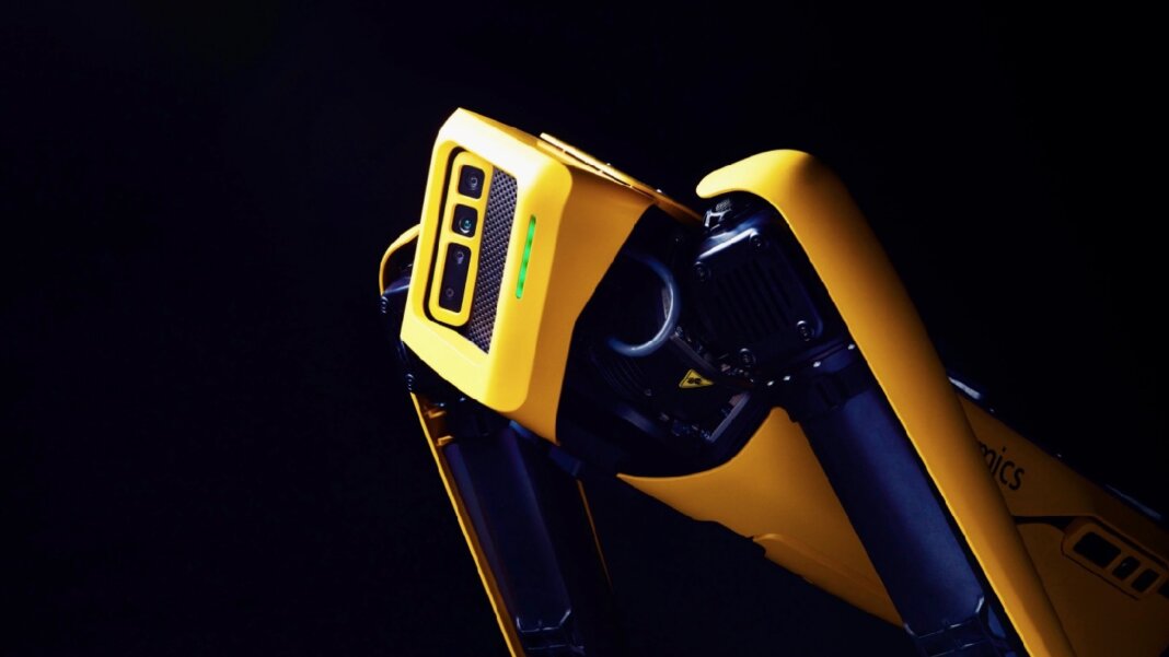robot videos boston dynamics spot robot yellow and black