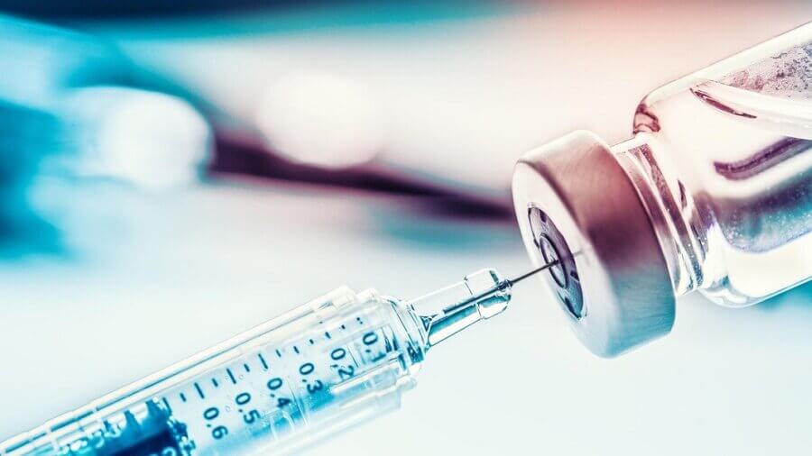 mRNA HIV vaccine syringe needle shot
