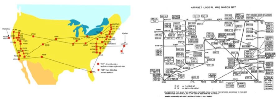 Логическая карта arpanet