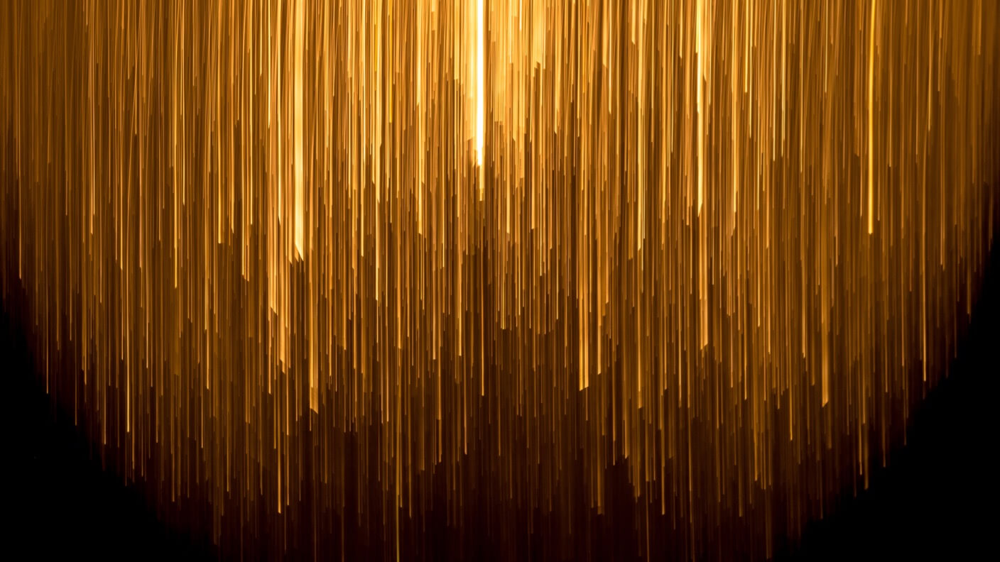 glowing-golden-lines-light-on-dark-background - Singularity Hub