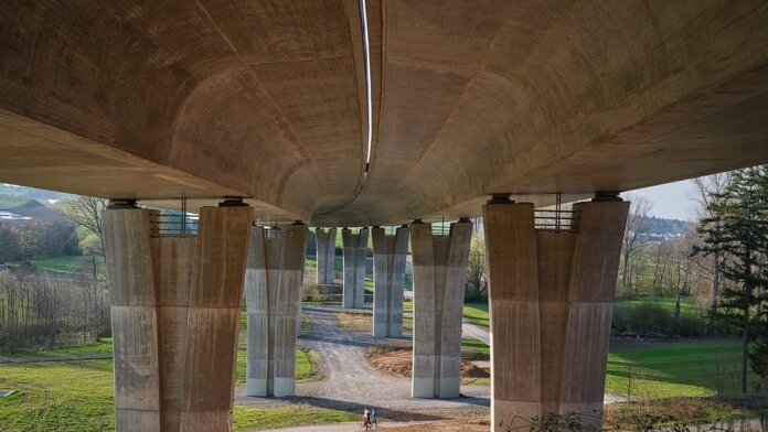 concrete bridge highway road