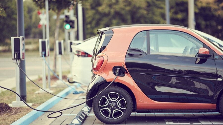 electric car charging batteries