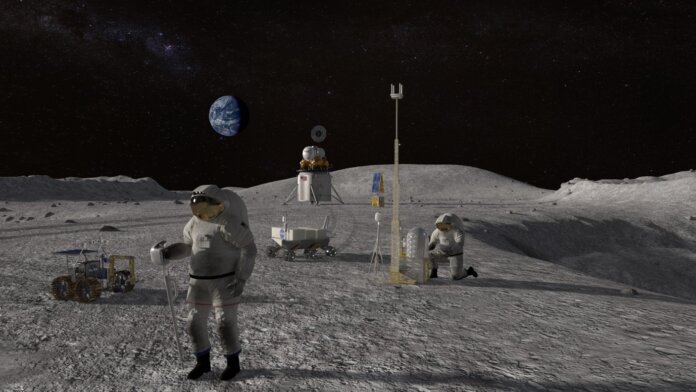 NASA lunar lander moon mission space