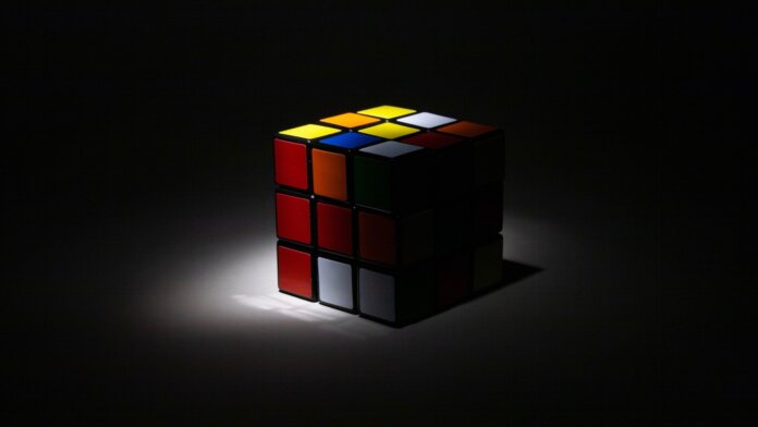 ai black box rubiks cube shadow