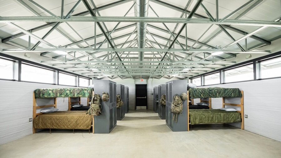 3d printed building ICON barracks Texas 3D printing