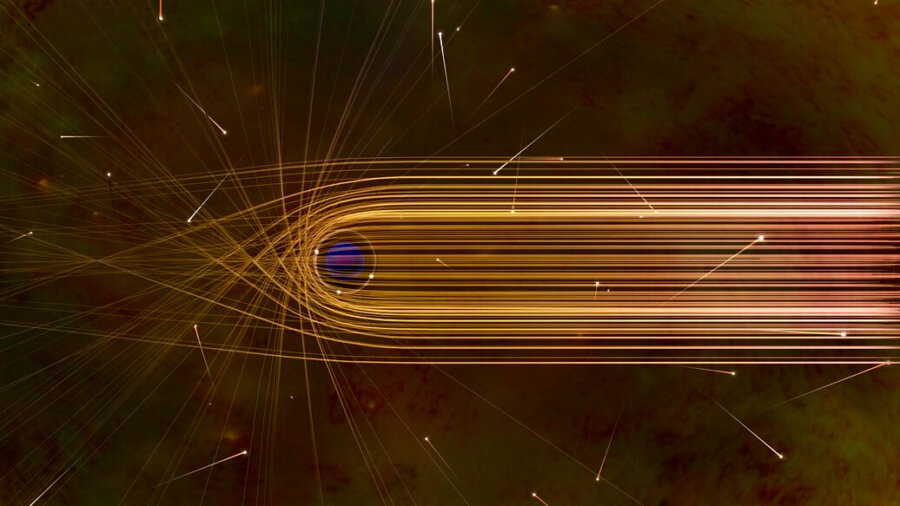 dark matter moon detector mini black hole photon paths