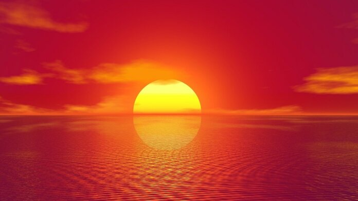 solar geoengineering sun environment climate change sunset over ocean