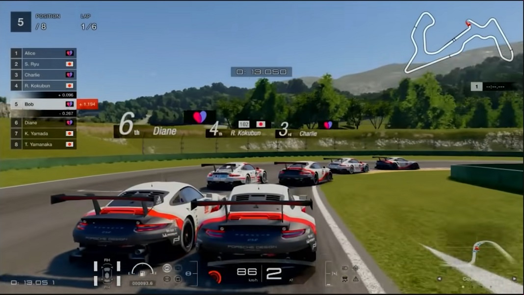 AI Gran Turismo video game racing cars