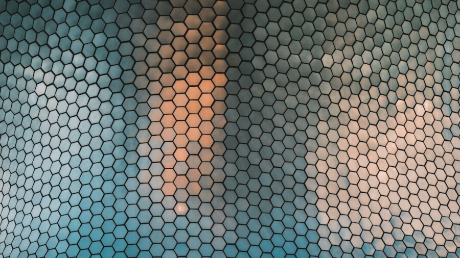 graphene transistor gate honeycomb lattice pattern architectural