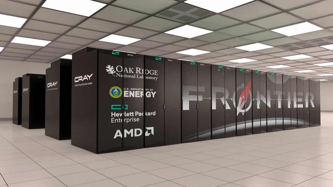frontier exascale supercomputer HPE Cray AMD Oak Ridge National Laboratory (ORNL)