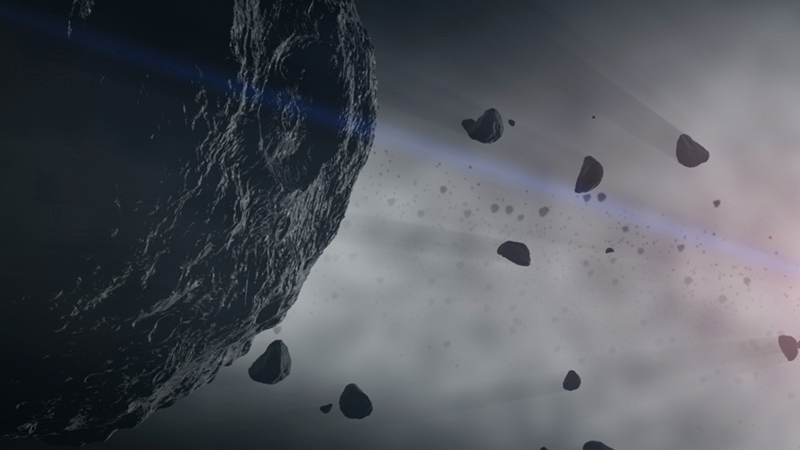 dinosaur extinction asteroid strike space