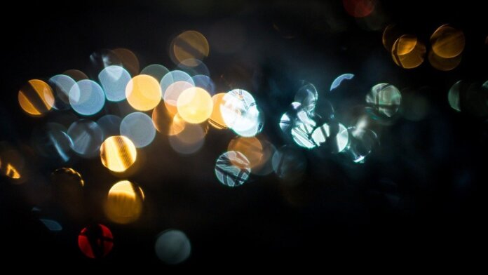 dots of light on black background memories abstract brain