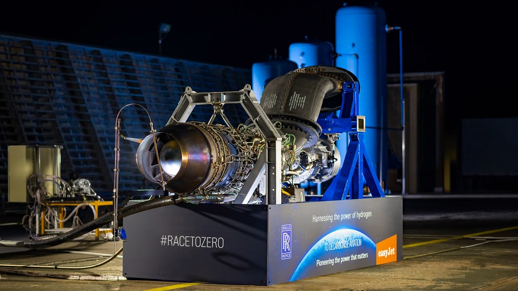 Rolls-Royce Successfully Tested its First Hydrogen-Powered Jet Engine